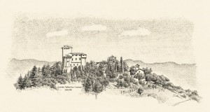 Castello di Fighine, Zeichnung
