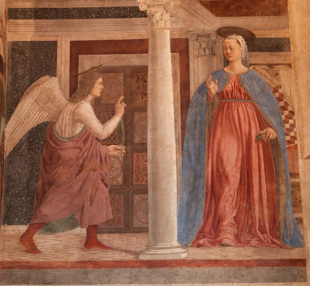 Piero della Francesca, Mariä Verkündung, Arezzo,