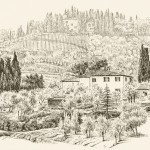 Villa Bordoni, Zeichnung